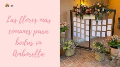 Las flores más comunes para bodas en Amborella, tu floristería en Madrid